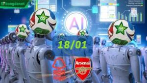 Siêu máy tính dự đoán bóng đá ngày 18/1/2026 tâm điểm Nottingham Forest gặp Arsenal